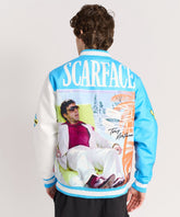 Scarface Retro Varsity Jacket - Blue